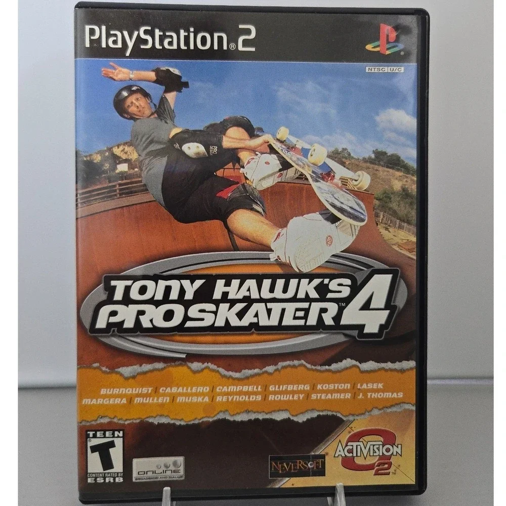 Tony Hawk's‎ Pro Skater 4 (Sony PlayStation 2, 2002) Case & Manual - NO GAME